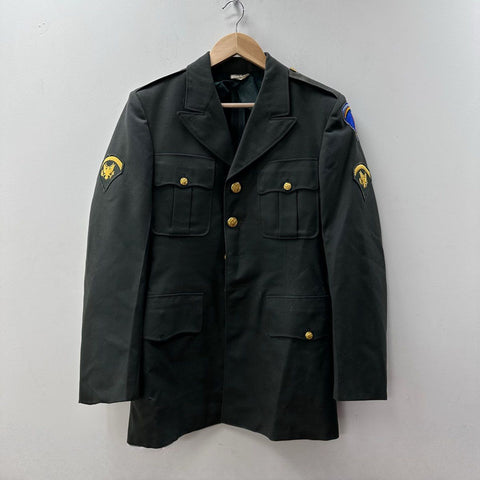 Vintage US Army Dress Jacket SHAEF Patch Technician Rank Uniform Sz 36 Long