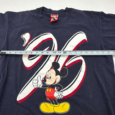 Vintage 1996 Mickey Mouse Walt Disney World '96 Graphic T-Shirt Made in USA Sz L