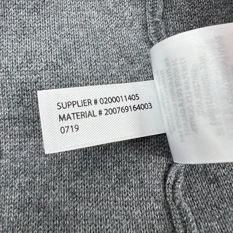 Lauren Ralph Lauren Women's Gray Knit Blazer Jacket Crest Buttons Cotton Blend L