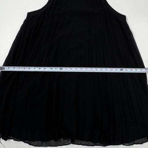 Betsey Johnson Women's Black Pleated Halter High Neck Mini Dress Sz XL NWT