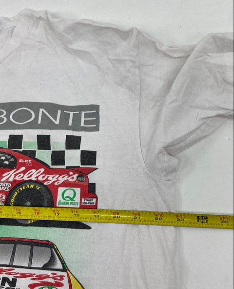 Vintage 1997 Terry Labonte NASCAR T-Shirt Kellogg's Double Sided Mens XL