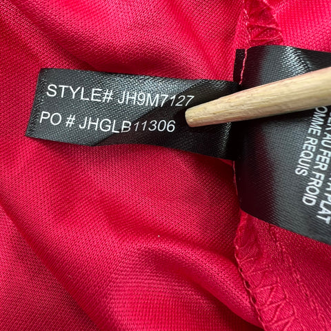 Jessica Howard Pink Eyelet Cutout Hem A-Line Dress Women's 16 NWT