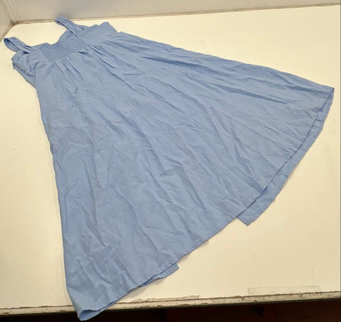 Ryegrass Women's Blue Peri Smocked Back Side Slit V-Neck Dress NWT Sz XXL