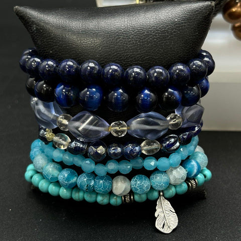 Vintage to Modern Costume Jewelry Bracelet Lot 3 lbs Beaded Bangle Stretch Cuff