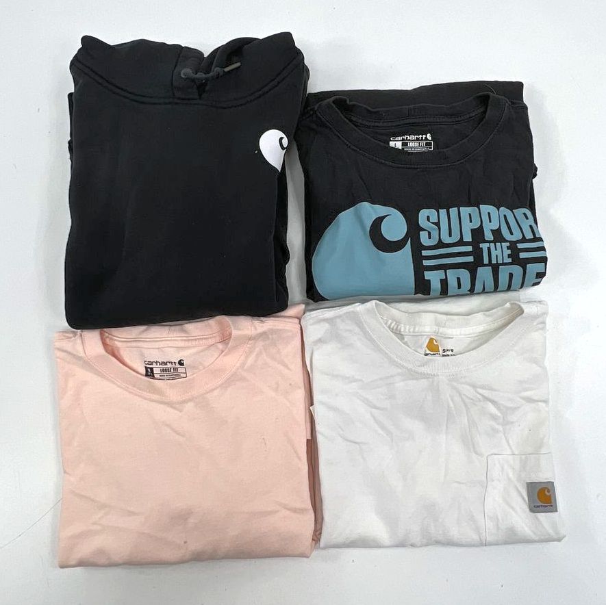 Carhartt Lot of 4 Tops Hoodie Graphic T-Shirts Kids' Mixed Sizes S M L