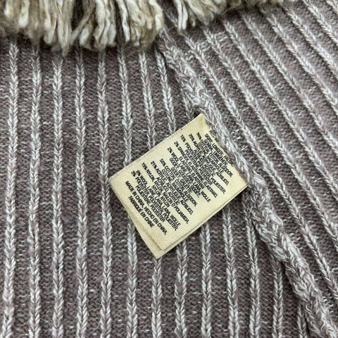 NWT Sleeping on Snow Layered Fringe Sweater Skirt Set Neutral Women's Size M