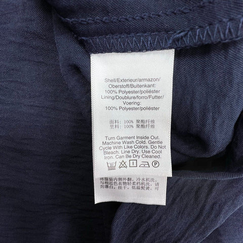 DKNY Women's Halter Neck Maxi Dress Ivory Navy Colorblock Tiered NWT Sz 12