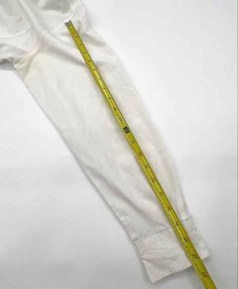 Vintage 80s Christian Dior Chemise Kids White Button Down Shirt Husky Sz 20