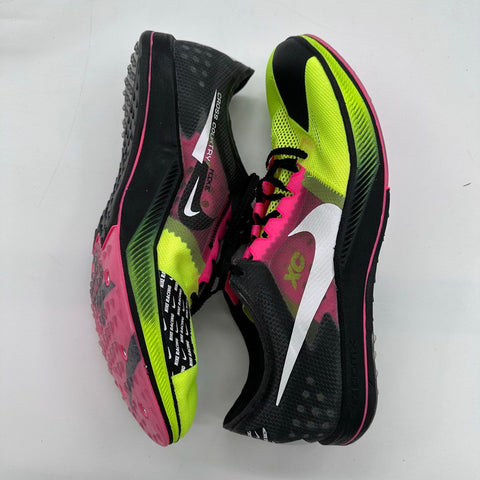 Nike ZoomX Dragonfly XC Volt Pink Black Cross Country Shoes Size 10.5