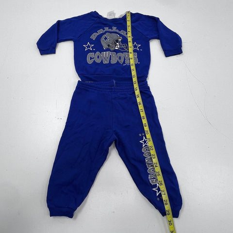Vintage 1993 Dallas Cowboys NFL Kids Sweatsuit Set Made in USA Sz 24 MOS