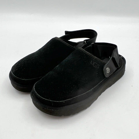 UGG Tasman Sport Black Suede Slip-On Clog Slippers Men's Size 9