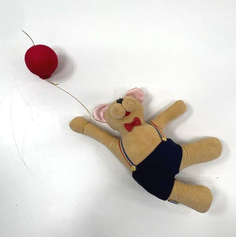 Vintage Dakin Flying Fantasies Scooter Bear Plush 1980s Anne Klocko Balloon