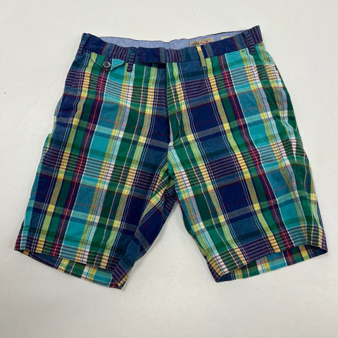 Polo Ralph Lauren Men's India Madras Plaid Classic Fit Shorts Multicolor Sz 30