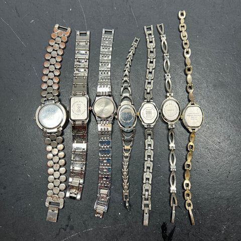 Women's Watches Lot Advance NY&Co Fmd Others Quartz Silver Tone Mixed Untested