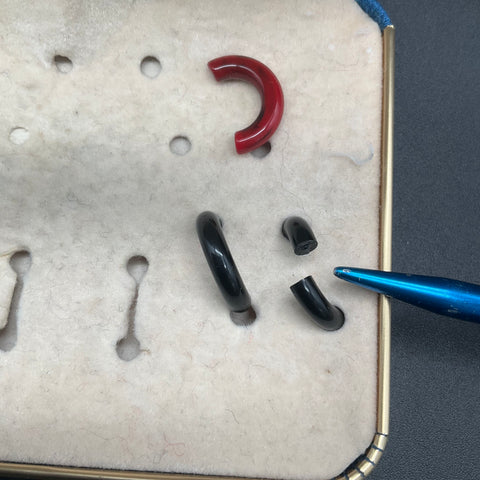 Vintage Crown Trifari Signed Interchangeable Gold Tone Clip Earrings Box Set