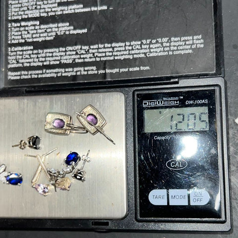 Sterling Silver 925 Precious Metal Scrap Jewelry Lot 17.06g