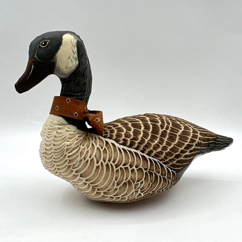 Vintage Canada Goose Fabric Figurine Lot 2 Large Stuffed Soft Sculpture 15 Inch