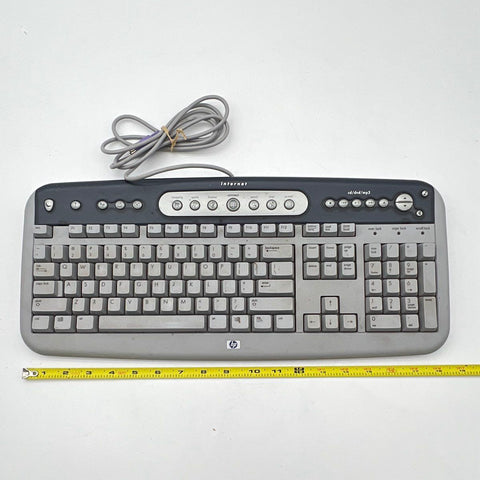 Vintage HP 5185-1596 PS/2 Multimedia Internet Keyboard Function Not Tested