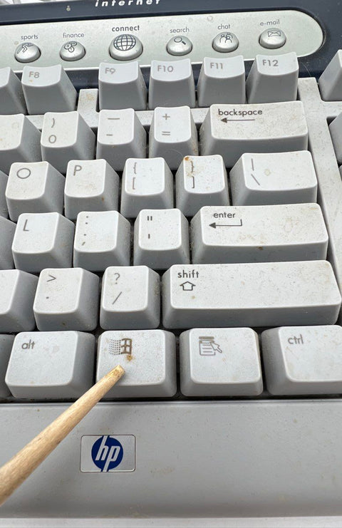 Vintage HP 5185-1596 PS/2 Multimedia Internet Keyboard Function Not Tested