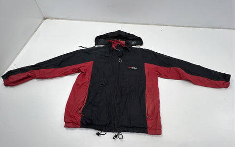 Vintage 90s Swingster Sprint Logo Windbreaker Hooded Jacket Colorblock Sz M