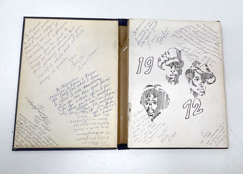 Vintage 1972 High School Yearbook African American History Afro Metal Emblem