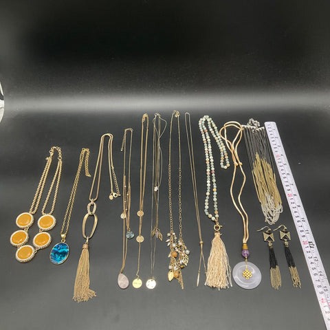 Chico's & Inspirational Wearable Jewelry Lot 12 Necklaces Earrings Tassels