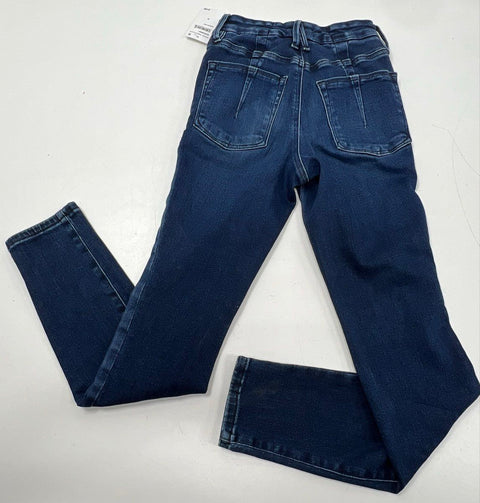Good American Women's Good Legs Skinny Jeans Indigo Mid Rise Sz 00 NWT