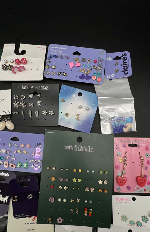 Mixed Costume Jewelry Earring Lot Claire's Wild Fable LOFT Target 1 Lb
