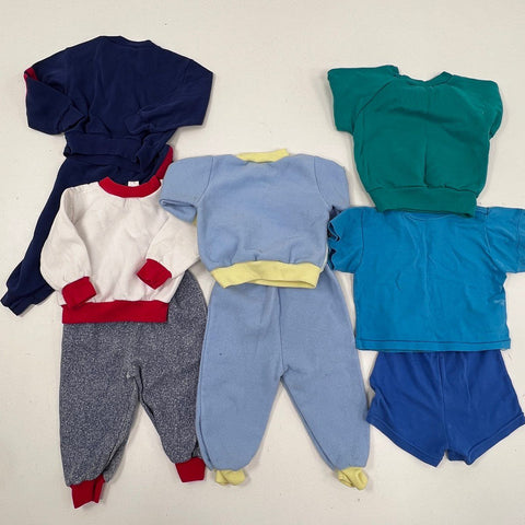 Vintage 80s 90s Kids Clothing Lot Small Steps Ocean Pacific Single Stitch 18MOS