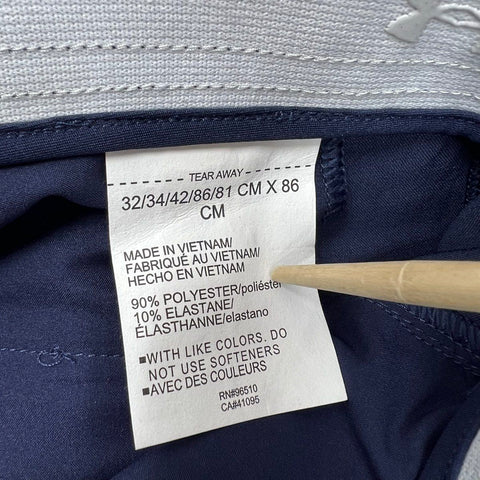 Under Armour Men's UA Drive Academy Navy Straight Leg Golf Pants Size 32x34 NWT