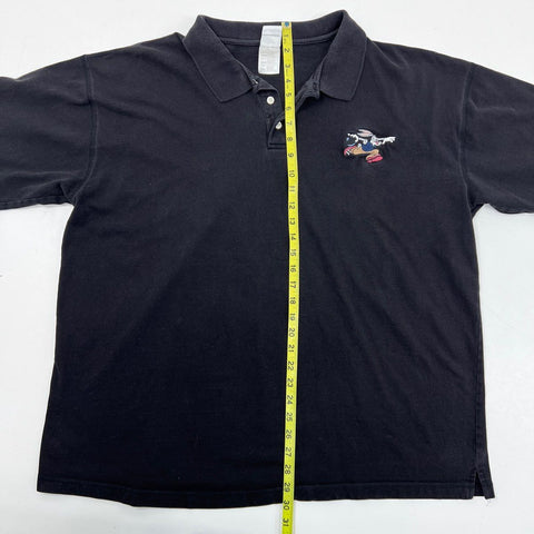 Vintage 1999 Looney Tunes Bugs Bunny Embroidered Polo Shirt Warner Bros Sz XXL