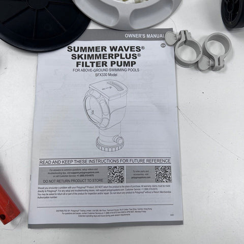 Summer Waves SkimmerPlus SFX330 Filter Pump Above Ground Pool Parts Lot