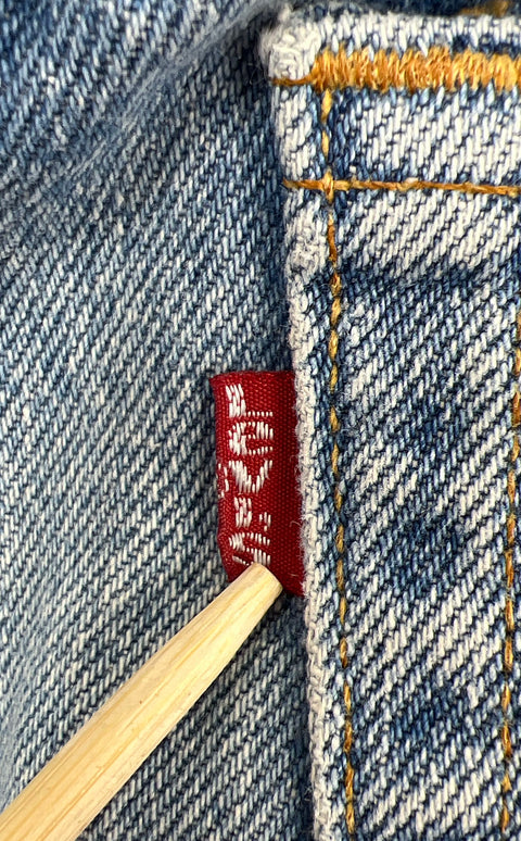 Vintage 90s Levi's 501 Light Wash Blue High Rise Straight Jeans Women's 26
