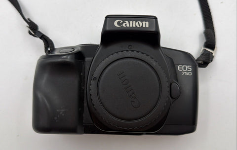 Vintage Canon EOS 750 35mm SLR Film Camera Body EF Mount Tested Works
