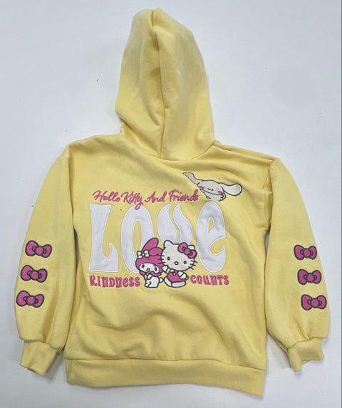 Sanrio Girls Hello Kitty & Friends Yellow Hoodie Sweatpants Set My Melody Sz 6