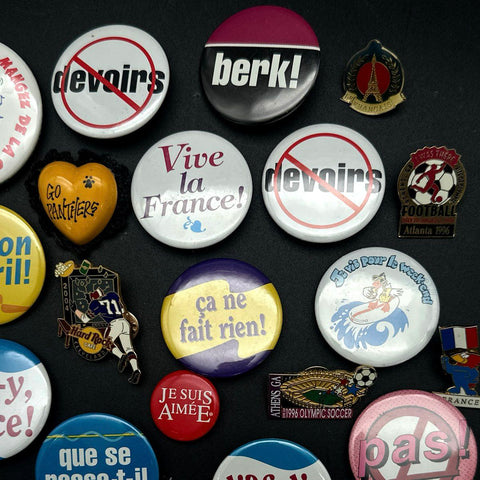 Collectible Pin Lot Hard Rock Cafe Atlanta 1996 Olympics French Buttons 36pc