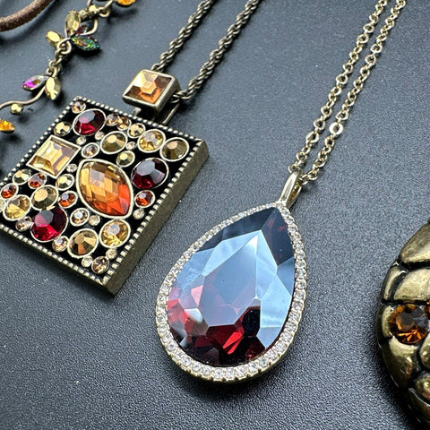 Vintage Style Rhinestone Costume Jewelry Lot Gold Bronze Tone Narmi Watch 15pc