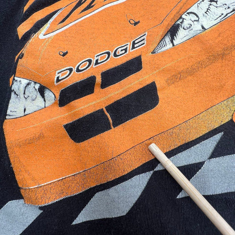 Vintage 2003 Jamie McMurray Yellow Racing NASCAR T-Shirt Double Sided Sz M