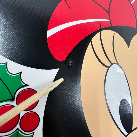 Vintage Disney Minnie Mouse Christmas Holiday PVC Placemats Set of 8 Franco