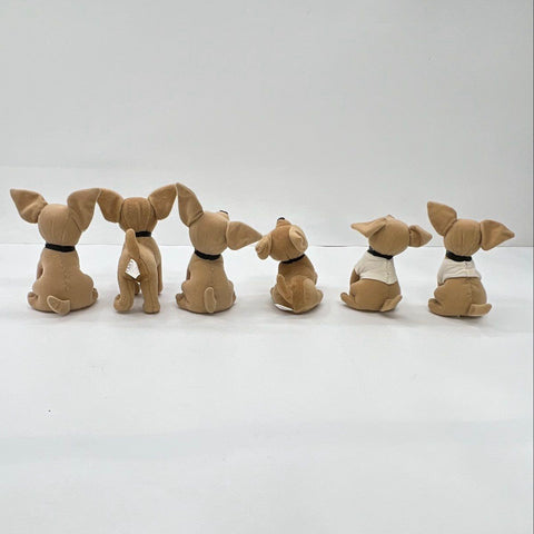 Taco Bell Chihuahua Plush Talking Dog Lot 6 Pieces Sound Works on 3 Vintage