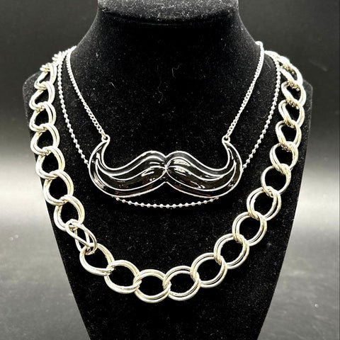 Fashion Costume Jewelry Lot of 7 Necklaces Mustache Owl Fish Tassel Pendants