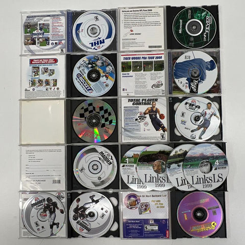 Madden NFL FIFA Backyard Sports 11 PC CD-ROM Game Lot EA Sports Atari 90s