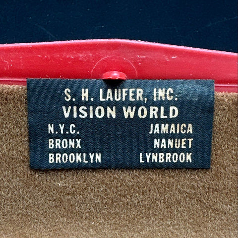 Vintage 50s S.H. Laufer 12K Gold Filled Oval Wire Rim Glasses Frames Sz 4 1/4