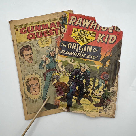 Marvel Comic Lot 1960s 1970s Western Rawhide Kid 3 Comics