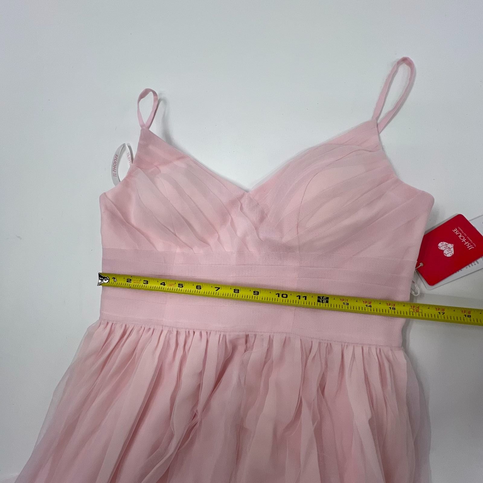 NWT JJ's House Tulle Blushing Pink A-Line Hi-Low Dress - Size 14