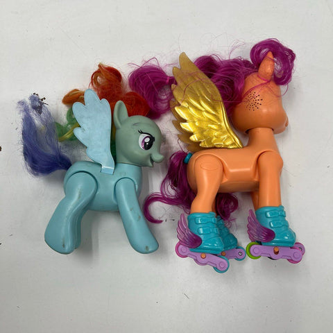 My Little Pony Sunny Starscout Rainbow Dash Figure Lot Hasbro Toy Sounds Work