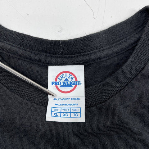 Vintage Y2K Mickey Mouse Disney Black Graphic T-Shirt Delta Pro Weight XL