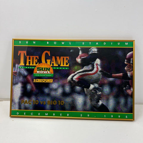 1995 Sun Bowl Framed Poster PAC 10 vs BIG 10 The Game Lenticular Vintage NCAA
