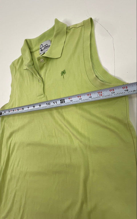 Lilly Pulitzer Women's Lot 3 Pink Lime Green Polo Dresses Sleeveless Top Golf