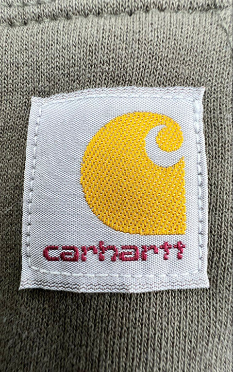 Lot of 2 Carhartt Hoodies Full Zip Pullover Grey Olive Workwear Sz XL
